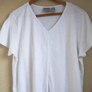 Chico's white tunic tee